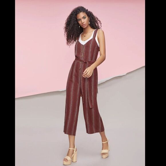NWT SANCTUARY SEDONA JUMPSUIT HENNA STRIPE SZ SM - Picture 6 of 7